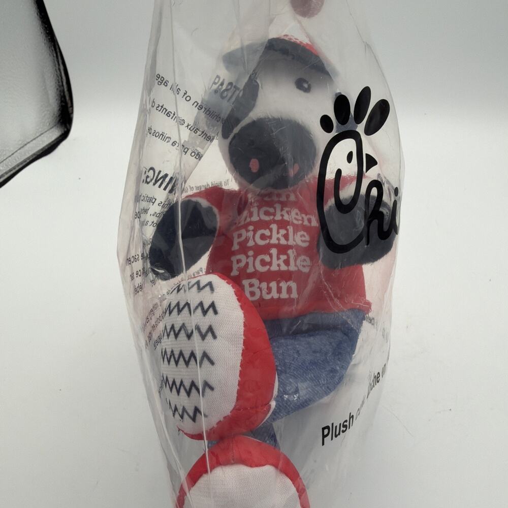 Adorable New Chick Fil A PLUSH/ Stuffed Animal Cow Denim Keeping It Classic Rare